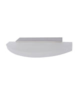SYDNEY: LED Interior Satin Nickel Curved Frosted Diffuser Wall Light
