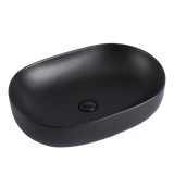 POSEIDON Matte Black Ceramic Basin (Rectangle: 490x350x135)