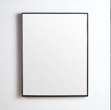 Poseidon Rectangle Framed Mirror 600/750/900/1200mm - Matte Black
