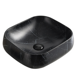 POSEIDON Matte Black Carrara Basin (Square: 450x400x145)