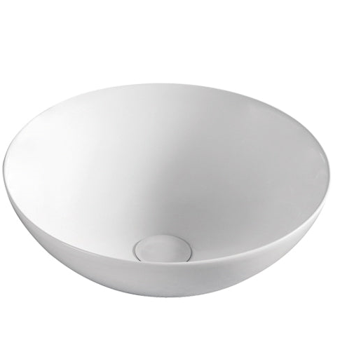 Aulic Argyle White Ceramic Basin (Round: 405x405x145)