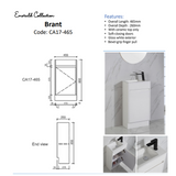 BRANT Mini Freestanding Vanity Gloss White