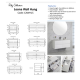 LEONA Wall Hung Vanity Gloss White (All Sizes)