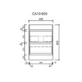 MAX MDF Freestanding Vanity Max Oak (All Sizes)