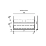 MAX MDF Wall Hung Vanity Max Oak (All Sizes)