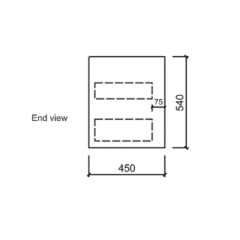 MAX MDF Wall Hung Vanity Max Oak (All Sizes)