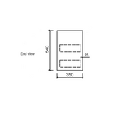 MAYA Slim Wall Hung Vanity Gloss White 600