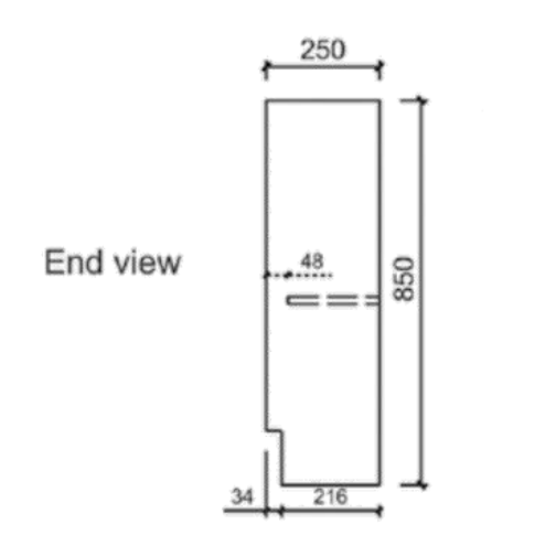 REVIT Mini Freestanding Vanity Max Oak