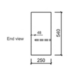 REVIT Mini Wall Hung Vanity Max Oak