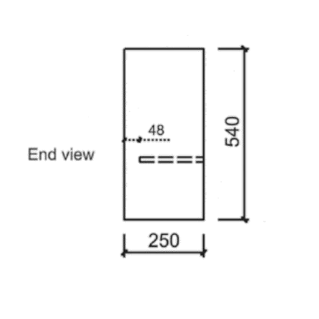 REVIT Mini Wall Hung Vanity Natural Oak