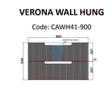 VERONA MARKII Wall Hung Vanity Matte White (All Sizes)