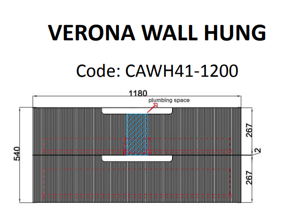 VERONA MARKII Wall Hung Vanity Matte White (All Sizes)