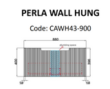 PERLA Mark II Wall Hung Vanity Matte White (All Sizes)