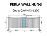 PERLA Mark II Wall Hung Vanity Matte White (All Sizes)