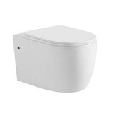 Veda Rimless Wall Hung Gloss White Toilet