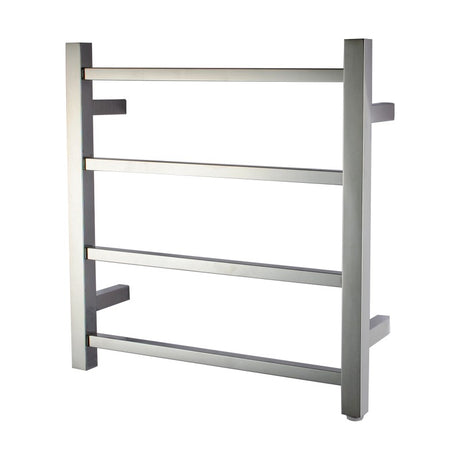 Square Electric Heated Towel Rack 4 Bars - Chrome