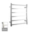 Square Electric Heated Towel Rack 6 Bars - Chrome