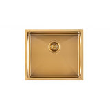 Stainless Steel PVD Single Bowl Kitchen Sink - 500x440x230mm-Brushed Brass