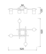 TACHE: Interior Spot Ceiling Lights (with Adjustable Black Heads) IP20