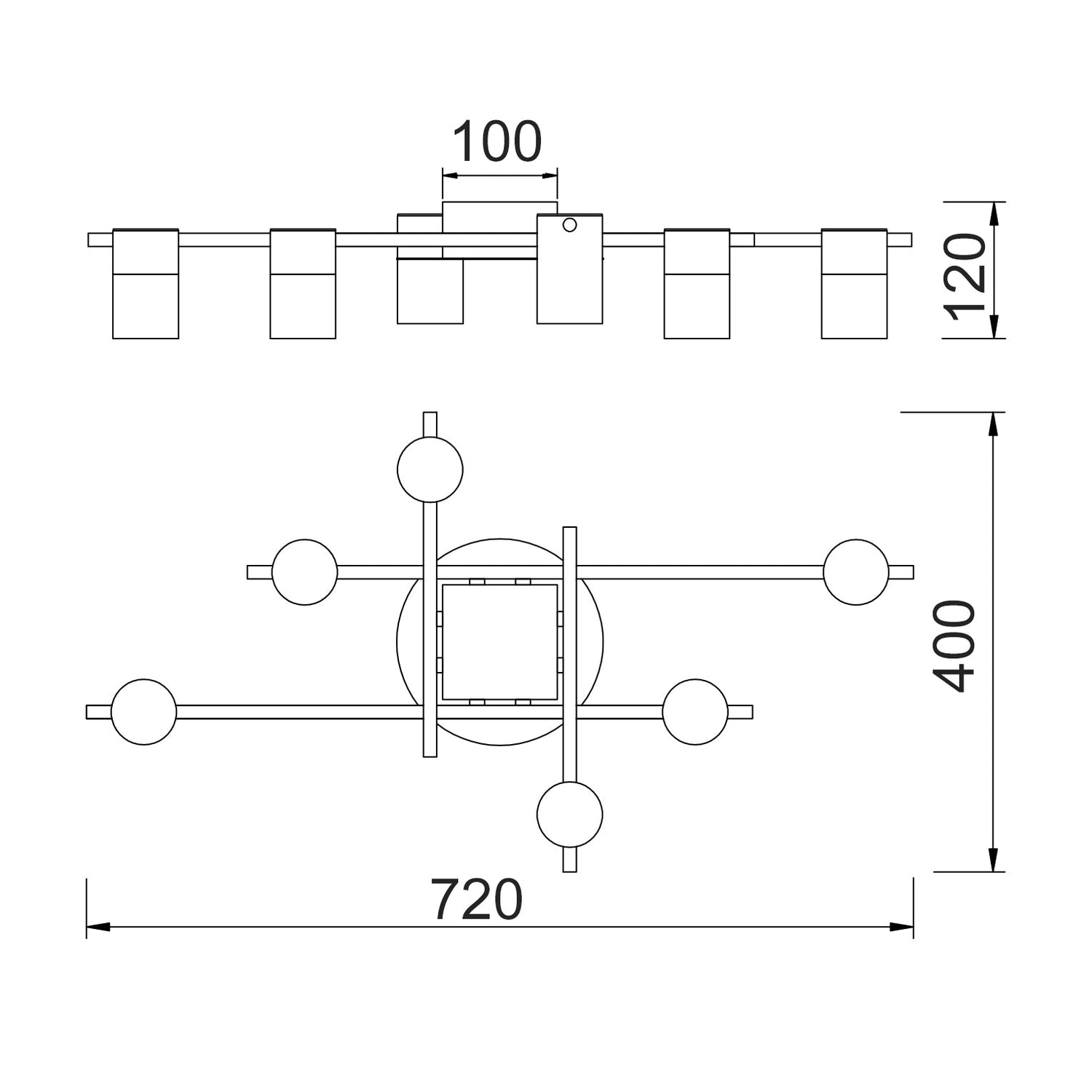 TACHE: Interior Spot Ceiling Lights (with Adjustable Black Heads) IP20