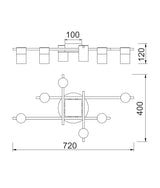 TACHE: Interior Spot Ceiling Lights (with Adjustable Black Heads) IP20