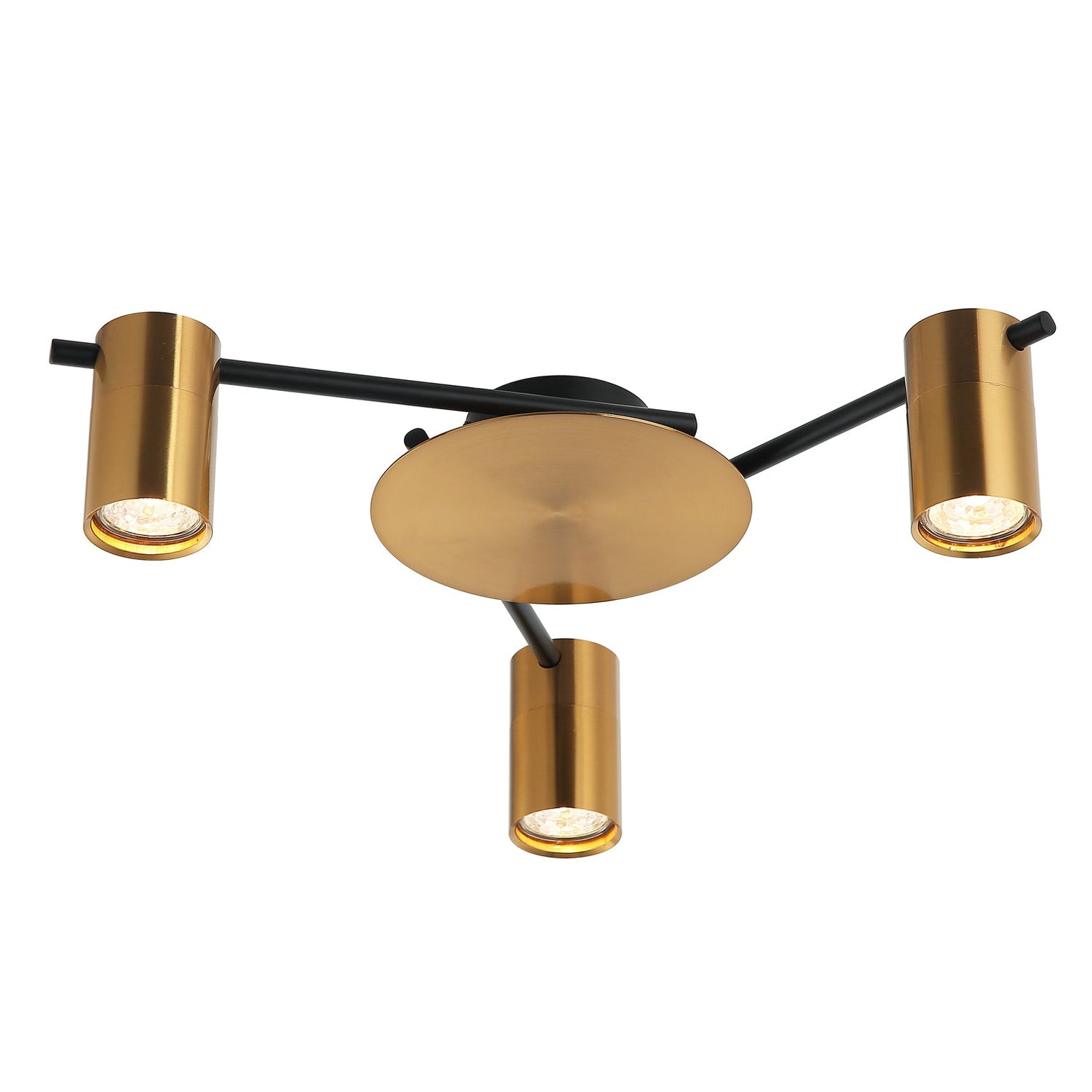 TACHE: Interior Spot Ceiling Lights (with Adjustable Antique Brass Heads) IP20