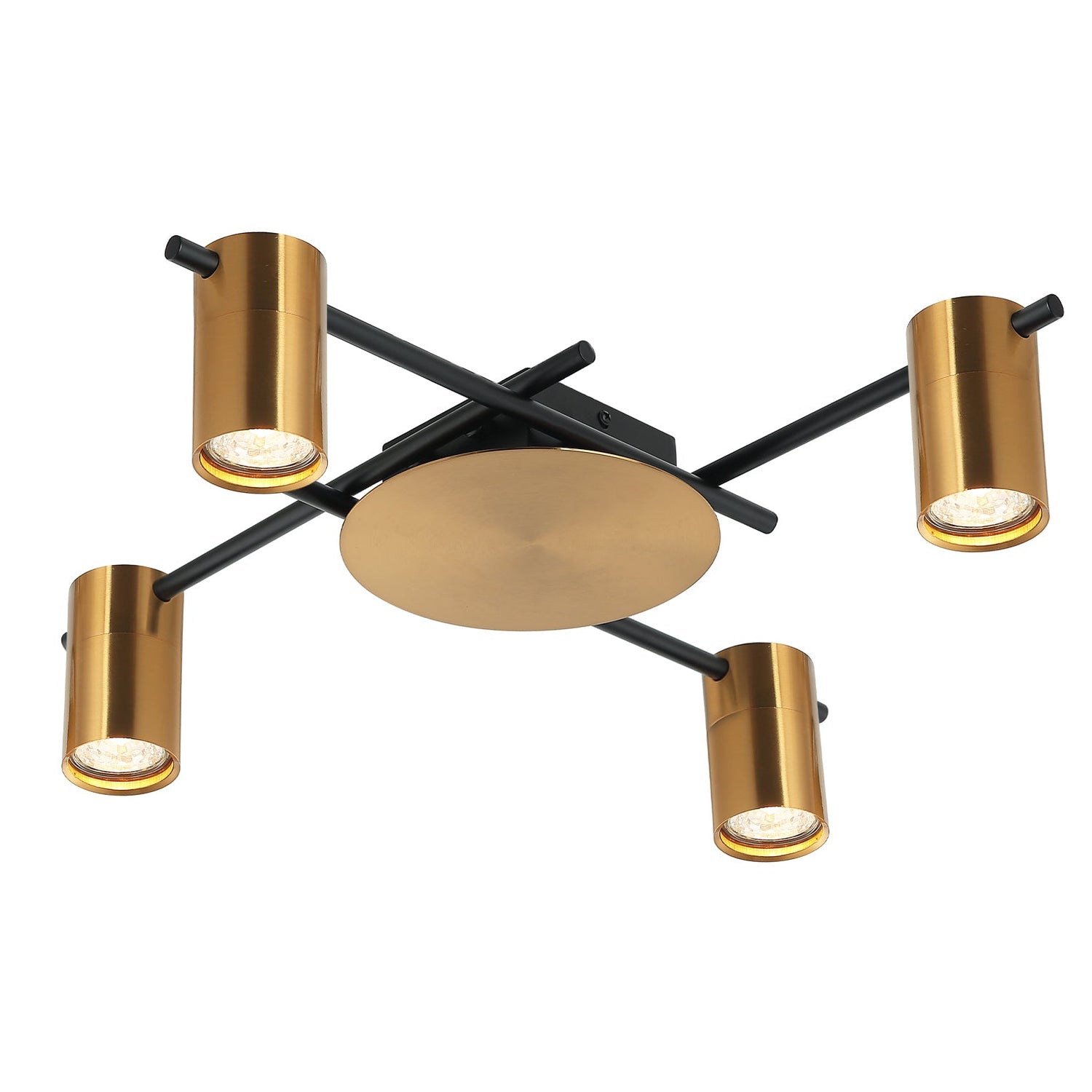 TACHE: Interior Spot Ceiling Lights (with Adjustable Antique Brass Heads) IP20