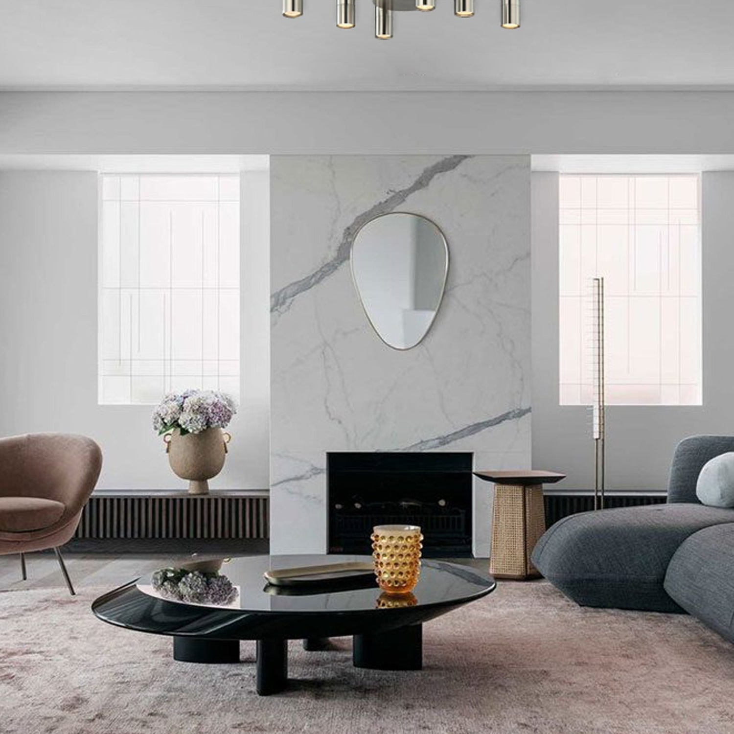 TACHE: Interior Spot Ceiling Lights (with Adjustable Chrome Heads) IP20