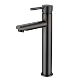 Pentro Round Tall Basin Mixer - Brushed Gun Metal