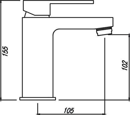 Tony Basin Mixer (Chrome)