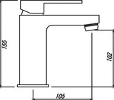Tony Basin Mixer (Chrome)