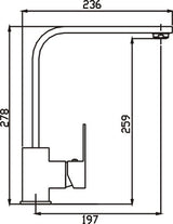 Tony Sink Mixer (Chrome)