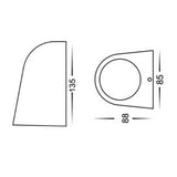 TORQUE Exterior Surface Mounted GU10 / MR16 Cone Wall Lights IP65