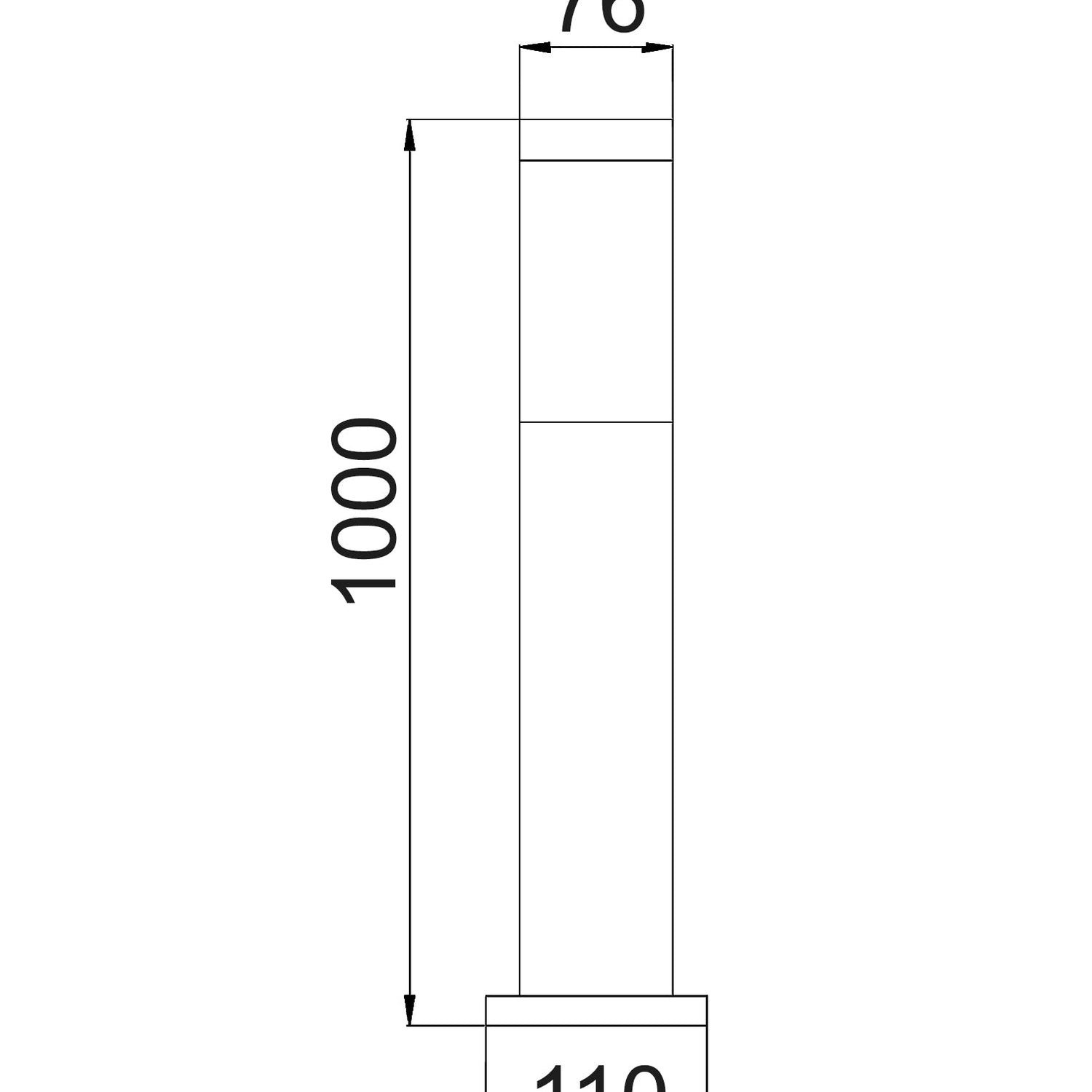 TORRE: E27 Surface Mounted Stainless Steel Bollard Lights IP44