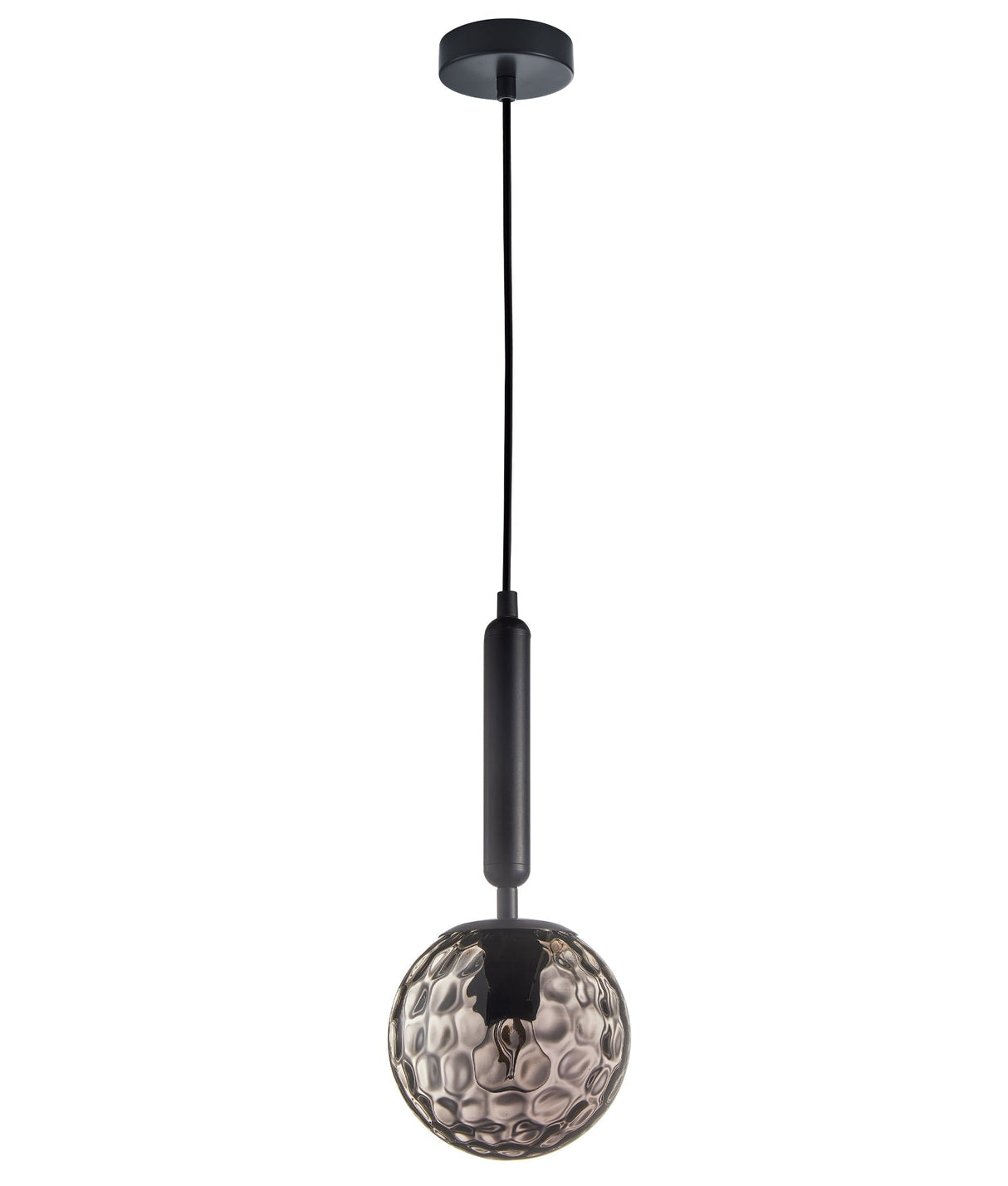 TRATTINO: Interior Bronze Amber /Black Smoke Spherical Glass Pendant Lights