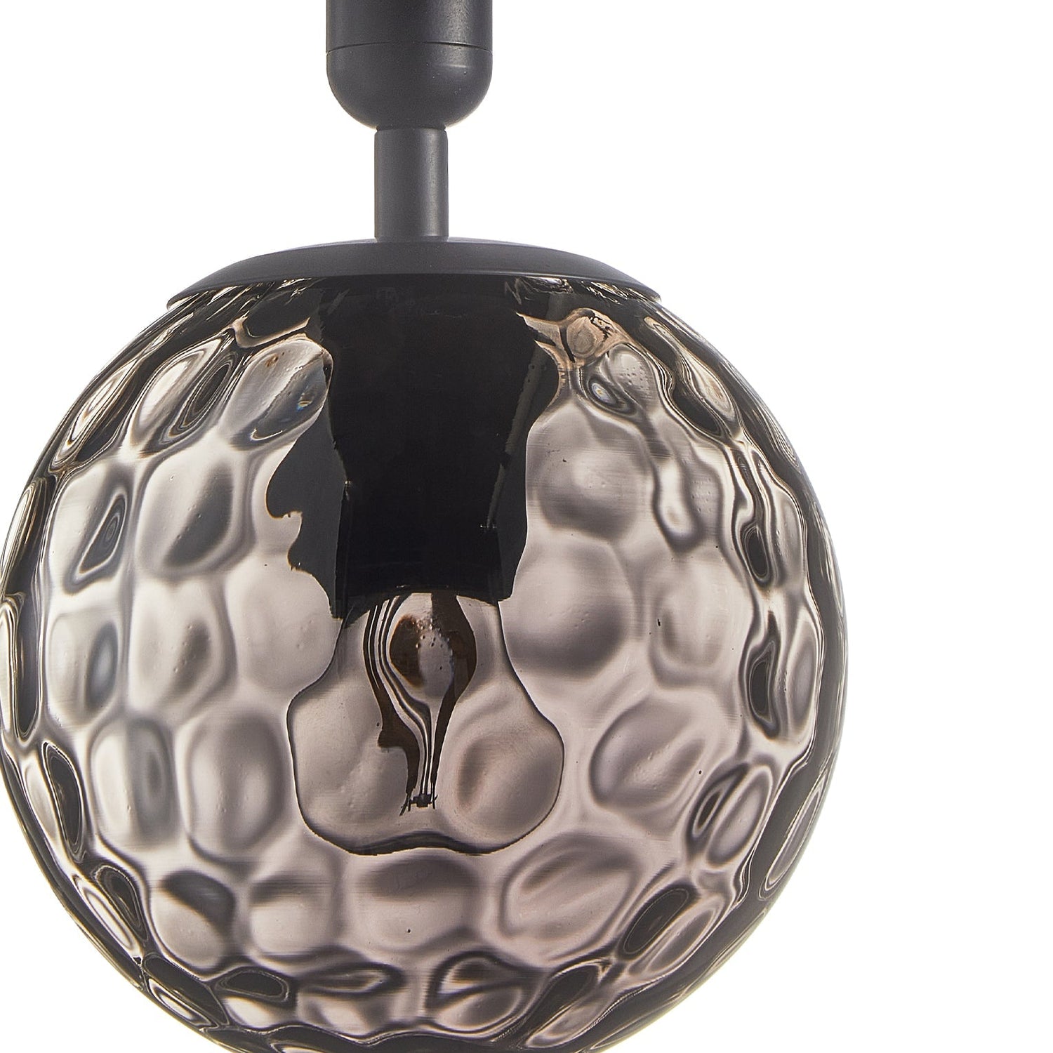 TRATTINO: Interior Bronze Amber /Black Smoke Spherical Glass Pendant Lights