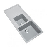 CARYSIL VIVALDI Grey Granite Single and 1/2 Kitchen Sink 1160x500mm