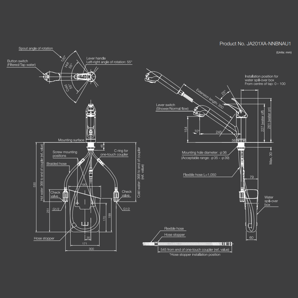 Taqua Built-in Water Filter Tap T1