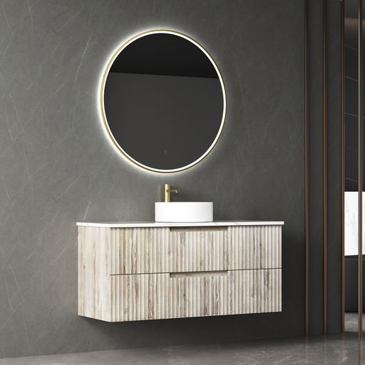 TUSCANA Wall Hung Vanity Oak (All Sizes)