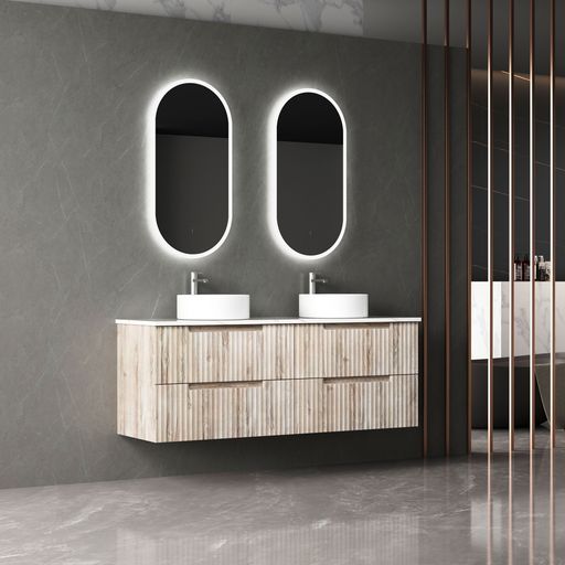 TUSCANA Wall Hung Vanity Oak (All Sizes)