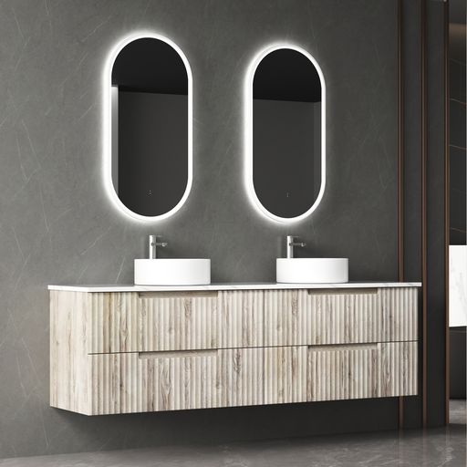 TUSCANA Wall Hung Vanity Oak (All Sizes)