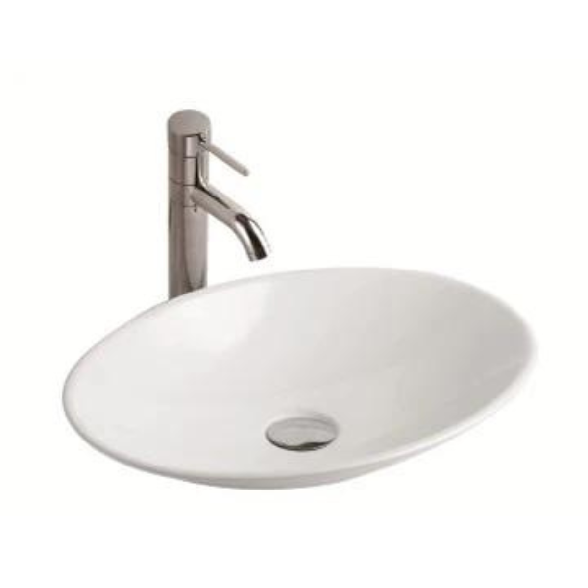 POSEIDON Gloss White Basin (Oval: 510x350x95)