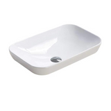 POSEIDON Gloss White Ceramic Basin (Rectangle: 515x340x155)