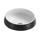 POSEIDON Black & White Basin (Round: 405x405x145)