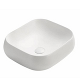 POSEIDON Matte White Ceramic Basin (Rectangle: 450x400X145)