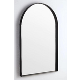 Poseidon Arch Framed Mirror 600x900mm - Matte Black