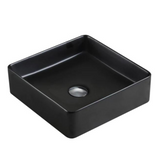 POSEIDON Matte Black Ceramic Basin (Square: 360x360x110)
