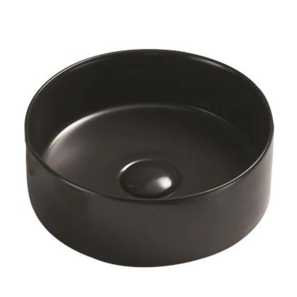 POSEIDON Matte Black Ceramic Basin (Round: 301x301x107)