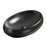 POSEIDON Matte Black Ceramic Basin (Oval: 600x400x150)
