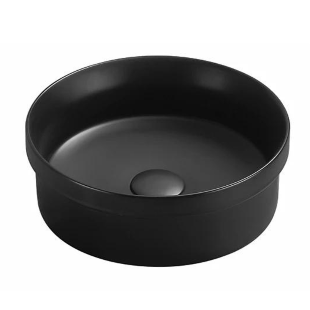 POSEIDON Matte Black Ceramic Basin (Round: 360x360x120)